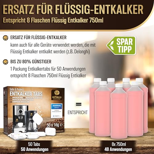 Entkalkungstabletten Kaffeevollautomat Coffeeano 50