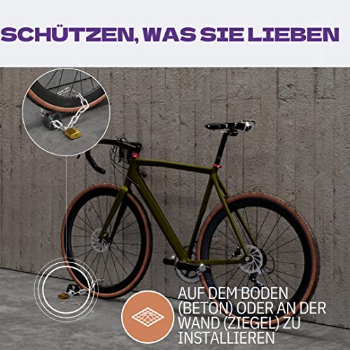 Wandanker (Fahrrad) zamurano Hochsicherer Kettenanker