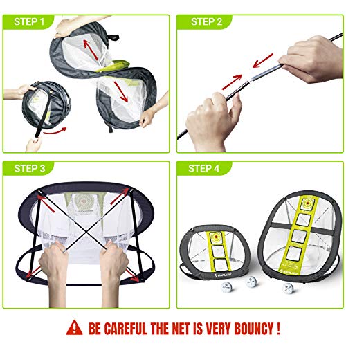 Golf-Übungsnetz SAPLIZE Golf Chipping Netz, Stark stabiles Pop Up