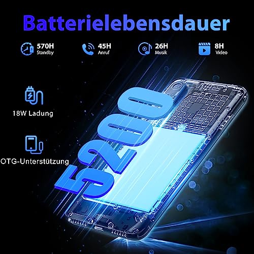 Gaming-Handy CUBOT X70 Smartphone ohne Vertrag, 24GB