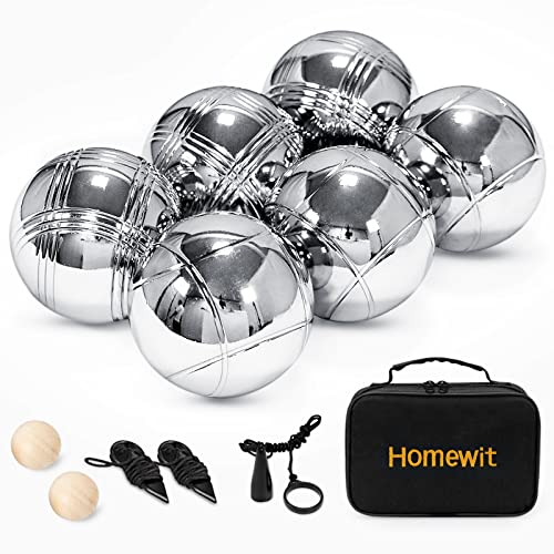 Boule Homewit 6 Set Kugeln mit 2 Holzkugeln, 2 Abstandsmesser