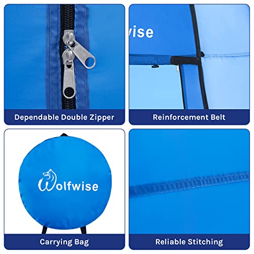 Duschzelt Wolfwise Pop up Toilettenzelt Umkleidezelt, Camping Outdoor