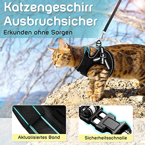 Katzengeschirr Kitten AOKCATS Katzengeschirr mit Leine