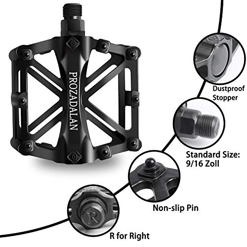 Fahrradpedale PROZADALAN Fahrrad Pedalen 9/16 Zoll Achse