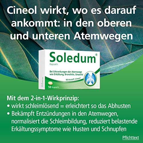 Erkältung-Tabletten Soledum Kapseln, 100 Kapseln