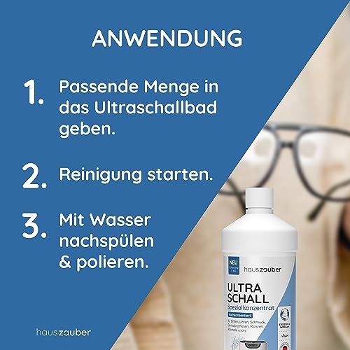 Ultraschallreiniger-Flüssigkeit hauszauber ® Ultraschallreiniger