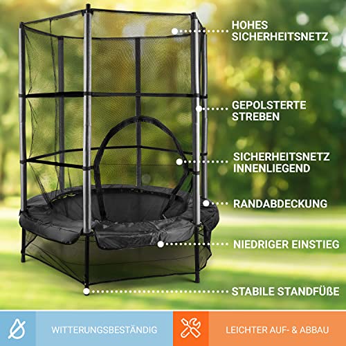 Kindertrampolin Klarfit Kinder Trampolin Indoor/Outdoor, klein