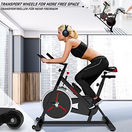 Indoor Cycling Physionics ® Heimtrainer Fahrrad mit LCD Display