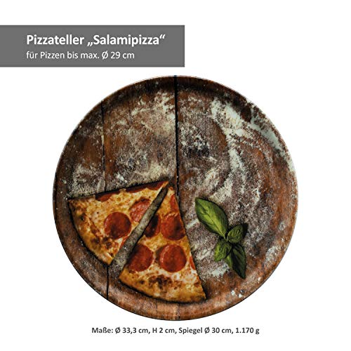 Pizzateller MamboCat, 3er Set Ø 33,3cm Volldekor Motive