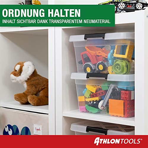 Aufbewahrungsbox ATHLON TOOLS 4x 12.5 L mit Deckel