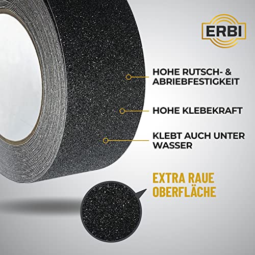 Antirutschstreifen Treppe ERBI Anti-Rutsch Klebeband 50mm x 18m