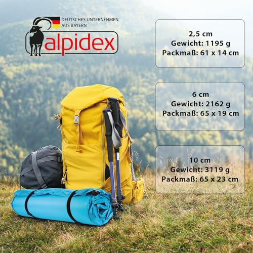 Isomatte (10 cm) ALPIDEX Isomatte Camping 2.5 cm, 6 cm, 10 cm