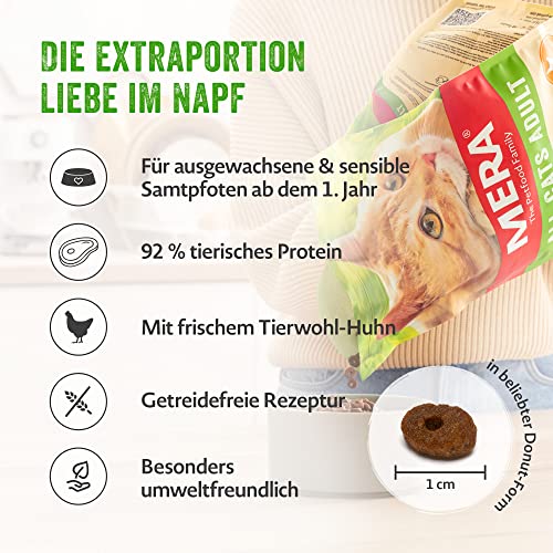 Katzen-Trockenfutter MERA Cats Sensitive Adult Huhn (2kg)