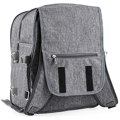 Picknickrucksack CampFeuer für 4 Personen, Picknickset 32-teilig