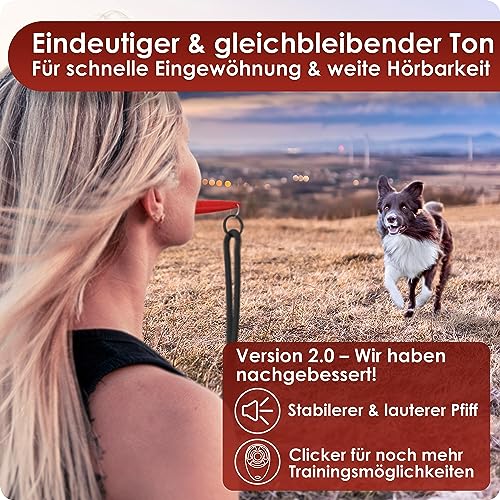 Hundepfeife Weidebach ® mit lautem und gleichbleibendem Ton