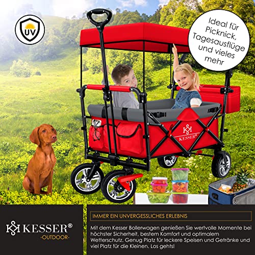 Bollerwagen mit Dach KESSER ® Bollerwagen faltbar GT9000