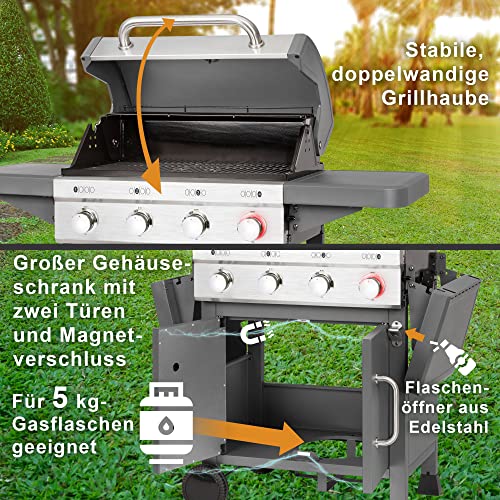 Gasgrill 4 Brenner ProfiCook ® Gasgrill 4-Brenner