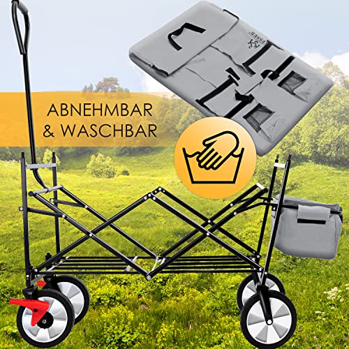 Bollerwagen mit Dach KESSER ® Bollerwagen faltbar mit Dach