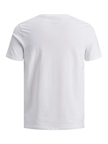 Weißes T-Shirt Herren JACK & JONES Organic Basic SS Crew Shirt