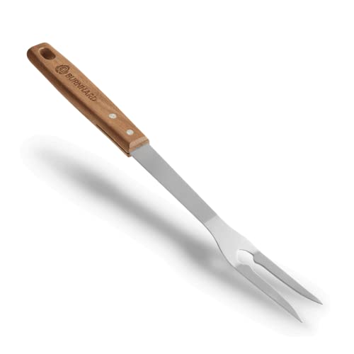 Grillbesteck BURNHARD Set 3-TLG. 45 cm, Akazienholz Edelstahl