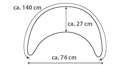 Stillkissen Theraline Plüschmond gefüllt