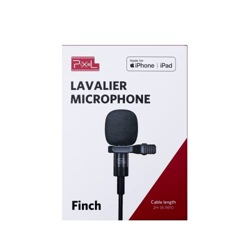Handy-Mikrofon Pixel MFi Lavalier Mikrofon für iPhone/iPad