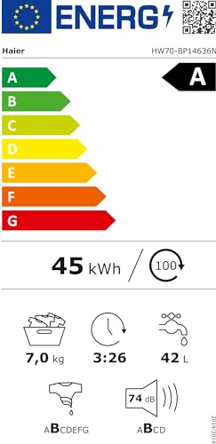 Waschmaschine bis 400 Euro Haier HW70-BP14636N, 7 kg