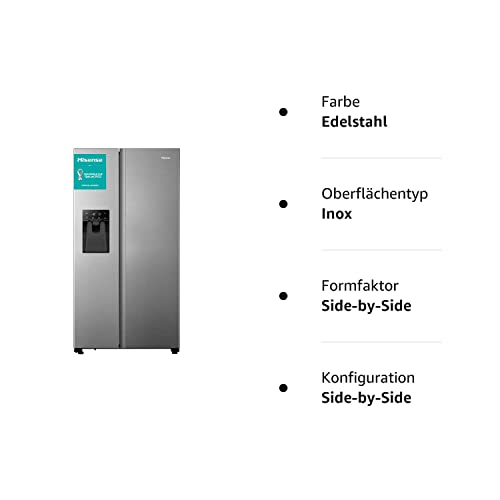 Side-by-Side-Kühlschrank ohne Wasseranschluss Hisense