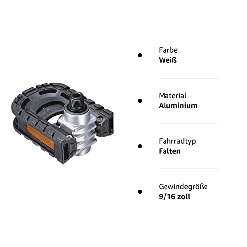 Klapppedale Gurpil Marwi Union SP-151 Pedal für Faltrad Schwarz