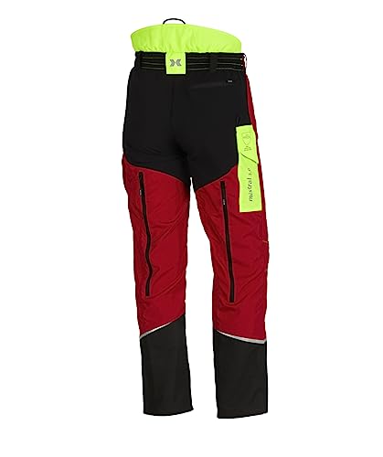 Schnittschutzhose KOX Mistral 3.0 Rot/Gelb Gr. 50