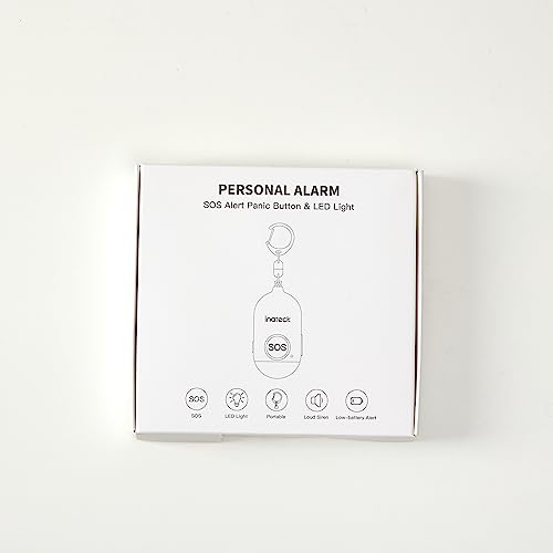 Taschenalarm Inateck, wiederaufladbar, Schlüsselanhänger Alarm