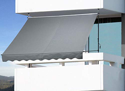 Markise QUICK STAR Klemm 300 x130cm Grau Balkon