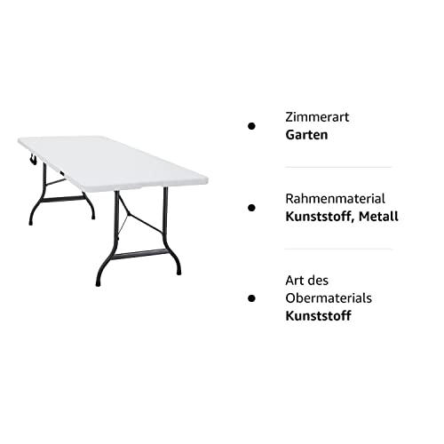 Gartentisch Deuba Casaria® 183x76cm klappbar wetterfest