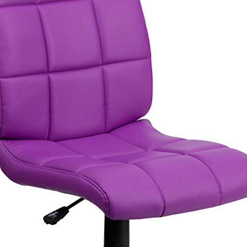 Drehstuhl Flash Furniture Mid-Back Quilted Vinyl Swivel Task Chair