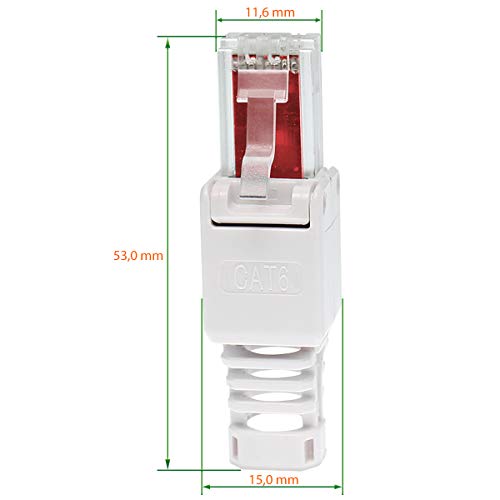 RJ45-Stecker UC-Express 10x Netzwerkstecker werkzeuglos RJ45