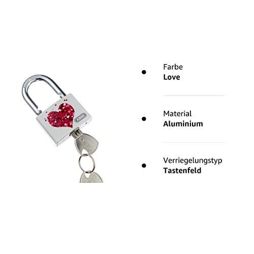 ABUS-Vorhängeschloss ABUS Vorhängeschloss T65AL/40 myLove