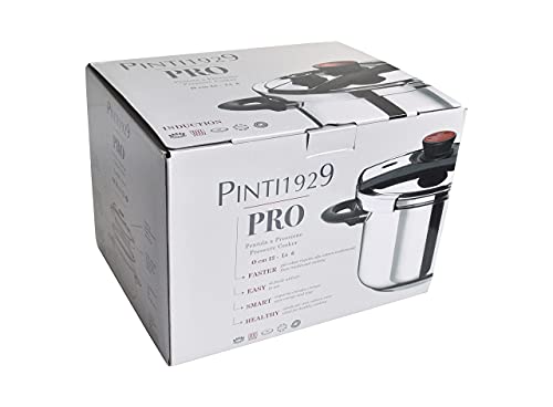 Schnellkochtopf 6 Liter PINTINOX Pro Druckkochtopf, Edelstahl