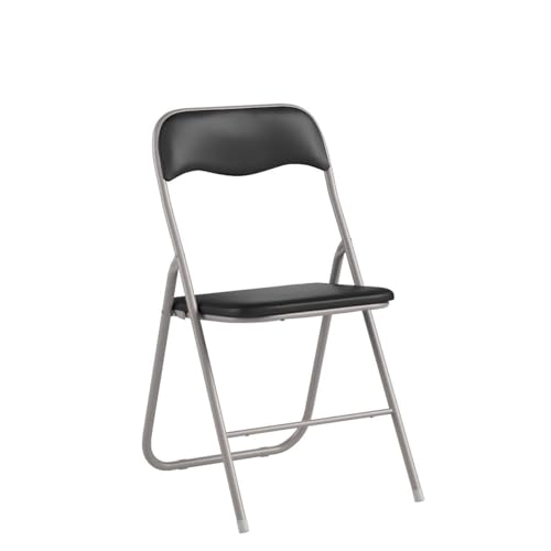 Klappstuhl HAEST | 2X | Klappstühle | Zwei Stühle | Silber-Schwarz
