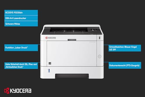 Schwarz-Weiß-Laserdrucker Kyocera Ecosys P2235dn Laserdrucker