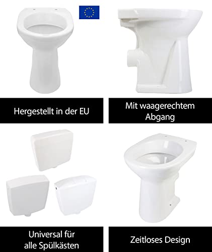 Spülrandloses WC aquaSu ® Stand WC +6 cm, Erhöhtes WC