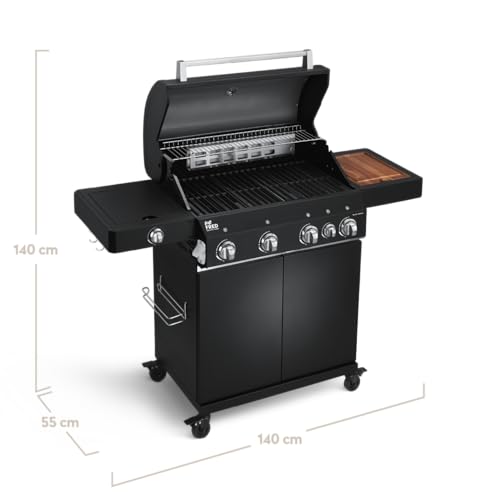 Gasgrill mit Seitenbrenner BURNHARD 4-Brenner Gasgrill Big FRED