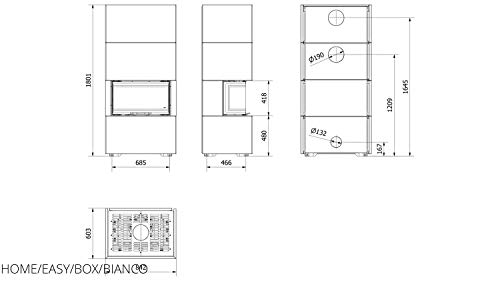 Oranier-Kaminofen kratki Kaminbausatz Home Easy Box