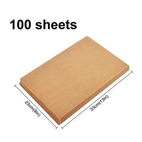 Backpapier DHSWNNG Pergamentpapier, 100 Blatt Zuschnitte