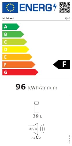 Kühlbox Mobicool Q40 AC/DC Tragbare Elektrische Alu-, 39 Liter