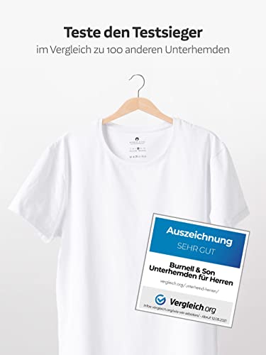 Weißes T-Shirt Herren Burnell & Son Herren T-Shirt 3er Pack