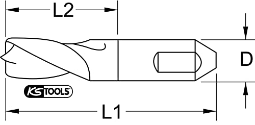 Schweißpunktbohrer KS Tools 332.0208 HSSE-TiN Schweisspunkt-Bohrer