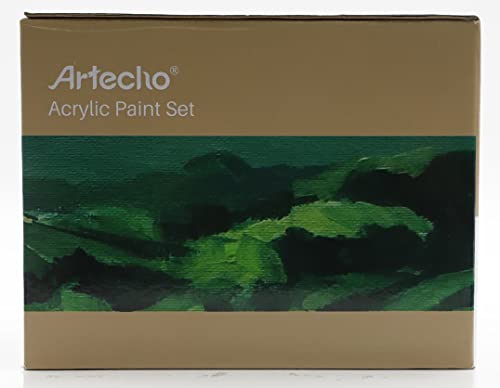 Acrylfarben Artecho Set 24×59 ml, Acrylic Paint Set, Wasserfest