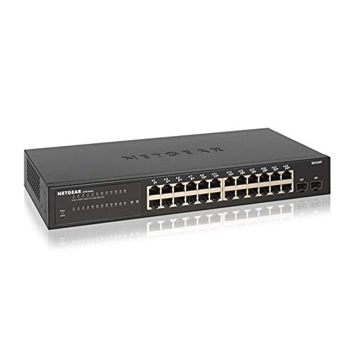 24-Port-Switch Netgear GS324T Managed Switch 24 Port Gigabit