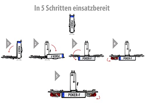 Fahrradträger 2 Fahrräder EUFAB 12010LAS Fahrradträger POKER-F