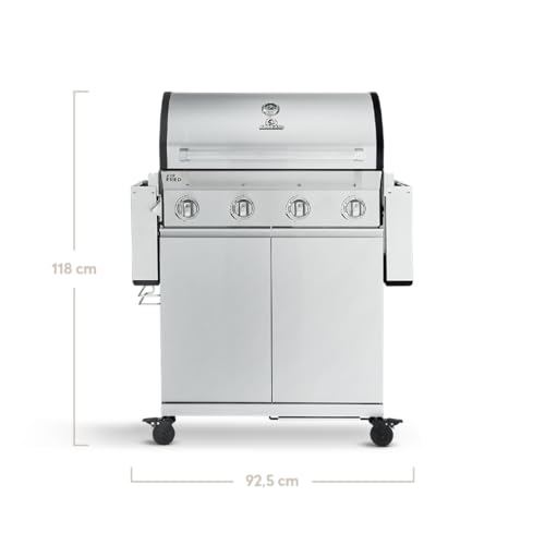 Gasgrill mit Seitenbrenner BURNHARD 4-Brenner, Big FRED Basic